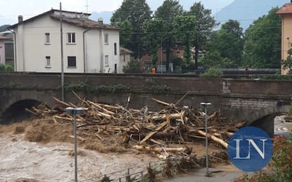 Maltempo in Lombardia: frane, grandinate e case evacuate