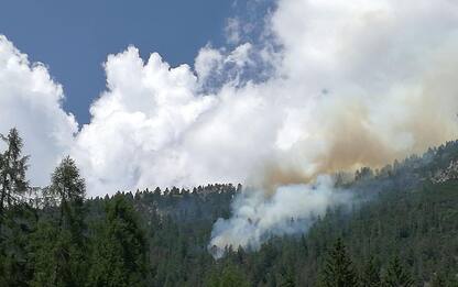 Incendio a Cortina, esplosi residuati bellici, FOTO