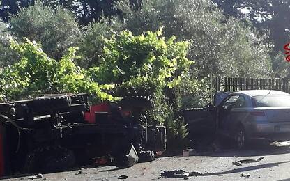 Scontro trattore-auto: due morti a Chiusano San Domenico