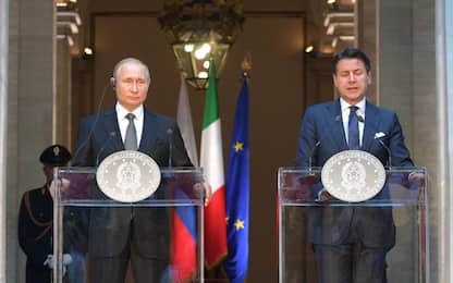 Putin a Roma, Conte: “L'Italia al lavoro per superare le sanzioni”