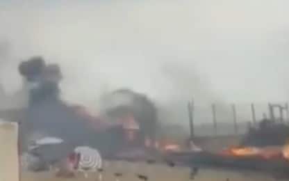 Catania, incendio alla Playa: sopralluogo di Musumeci