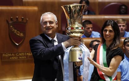 Roma, Lazio premiata in Campidoglio. Raggi: "L'orgoglio della città"