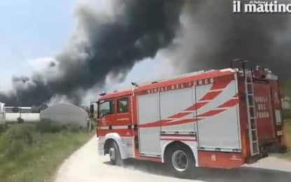 Padova, incendio in un'azienda zootecnica di Santa Margherita d'Adige 