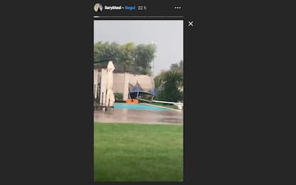 Danni a casa Totti per un temporale: il video di Ilary Blasi su Instagram