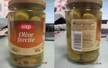 Presenza di solfiti non dichiarati, richiamato lotto di olive Coop 
