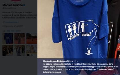 Maglietta venduta al Carrefour sott'accusa. “Incita al femminicidio”