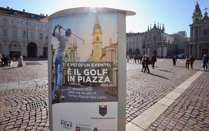 Torino, in tremila in piazza San Carlo alla scoperta del golf