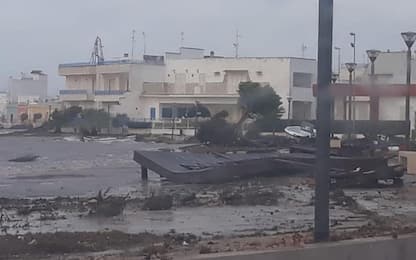 Maltempo, tromba d'aria a Porto Cesareo: danni al porto turistico