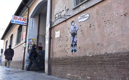 Coronavirus, a Roma diventa arte con un murales. FOTO