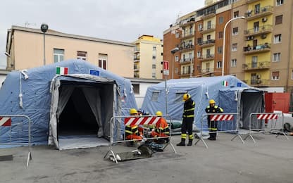 Coronavirus, in Italia 283 strutture di pre-triage. FOTO