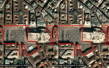 Coronavirus, Milano dall'alto prima e dopo. FOTO