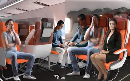 Coronavirus, cabine isolanti e sedili invertiti per gli aerei