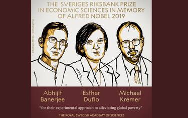 Il premio Nobel per l'Economia a Banerjee, Duflo e Kremer