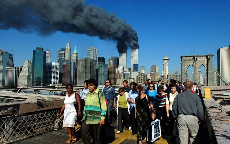11 settembre 2001, le immagini dell'attentato alle Torri Gemelle che