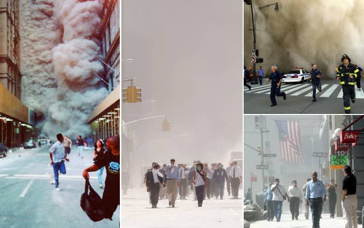 11 settembre 2001, le immagini dell'attentato alle Torri Gemelle che