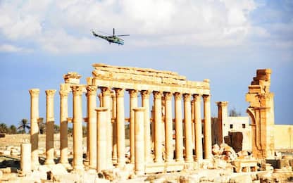 I resti della città di Palmira 