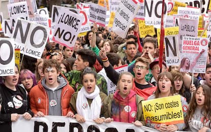 Spagna, sciopero generale della scuola contro i tagli