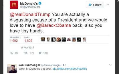 McDonald's insulta Trump su Twitter: "Nostro account hackerato"
