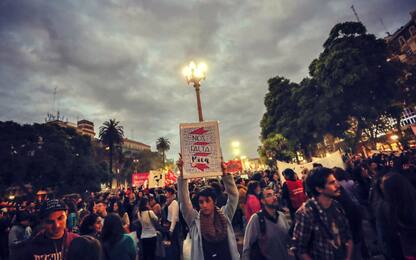 Buenos Aires, in piazza contro l'omicidio di Micaela Garcia<br>
