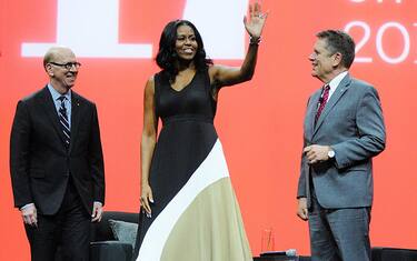 Michelle Obama alla sua prima