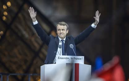 Parigi, la festa per Macron 