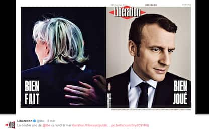 Francia, la vittoria di Macron sui media di tutto il mondo. FOTO