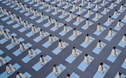 Cina, concorso nazionale di yoga