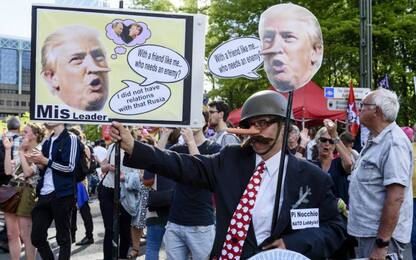 Proteste anti-Trump a Bruxelles