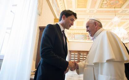 Trudeau in udienza da Papa Francesco