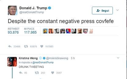 "Covfefe", misterioso tweet di Trump scatena l'ironia sui social