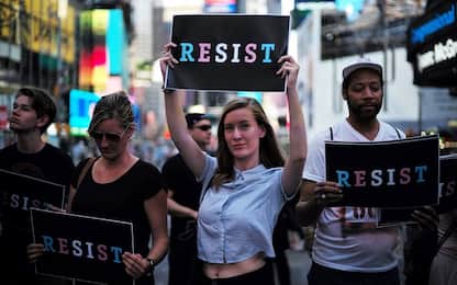 Trans, proteste contro Trump a Nyc