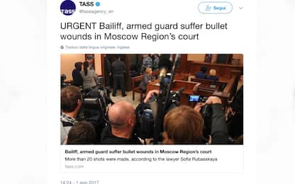 Russia, sparatoria in tribunale Mosca: uccisi diversi assalitori