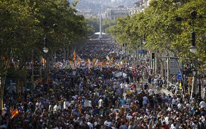 Barcellona, marcia contro il terrorismo