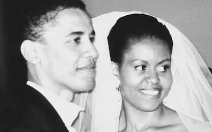 Nozze d'argento per gli Obama, foto e dedica di Michelle a Barack