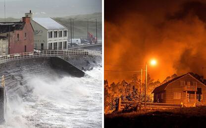 L'uragano Ophelia arriva in Irlanda, incendi in Galizia e Portogallo