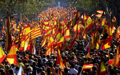Manifestazione unionisti Barcellona