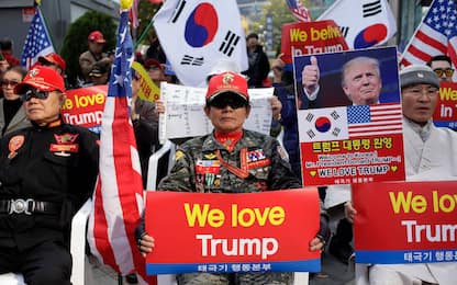 Manifestazioni Seul Trump 