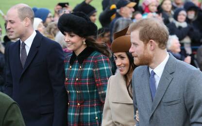 Harry e Meghan alla messa di Natale