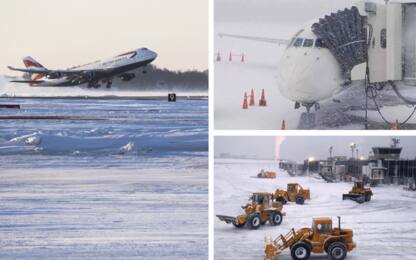 “Ciclone bomba”, gelo sul Nord America: caos e ritardi negli aeroporti