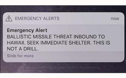 Alle Hawaii panico per allarme di un missile balistico. Ma è un errore