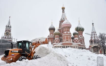 Nevicate da record a Mosca