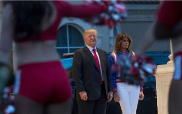 Super Bowl, i Trump insieme al party