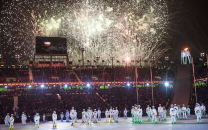 La cerimonia di chiusura delle Olimpiadi