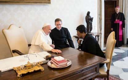 Papa Francesco incontra Bernice King