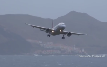 Vento forte, atterraggi turbolenti all'aeroporto di Madeira. VIDEO