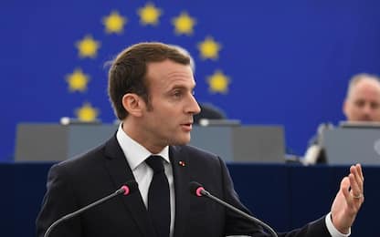 Macron a Strasburgo: "L'Europa rischia una guerra civile"