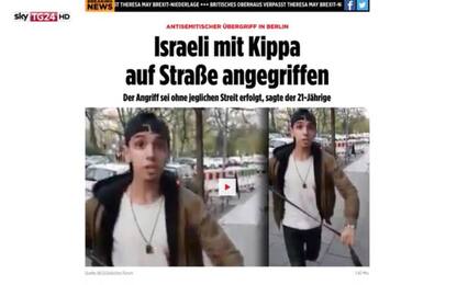 Antisemitismo, giovane aggredito a Berlino: "Non sono ebreo, era test"