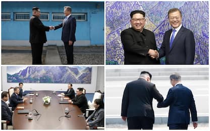 Coree, l'incontro tra Kim e Moon