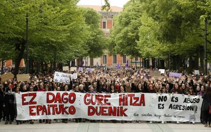 Spagna, manifestazione a Pamplona. FOTO