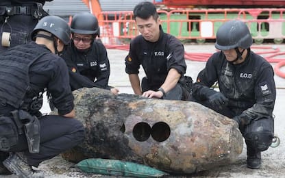 Hong Kong, trovata una bomba inesplosa
